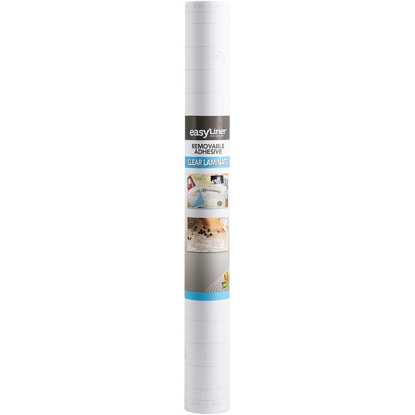 Duck Brand Brand Peel & Stick Laminate Roll Laminating Pouch/Sheet Size: 18" Width x 24 ft Length - Acid-free - Clear - 1 Roll (1115016)