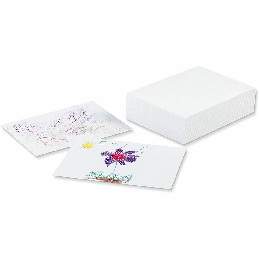 Ecology Recycled Medium-Weight Drawing Paper 500 Sheets - Plain - 9" x 12" Sheet Size - White Paper - Acid-free, Chlorine-free - Recycled - 1 Ream (4719)