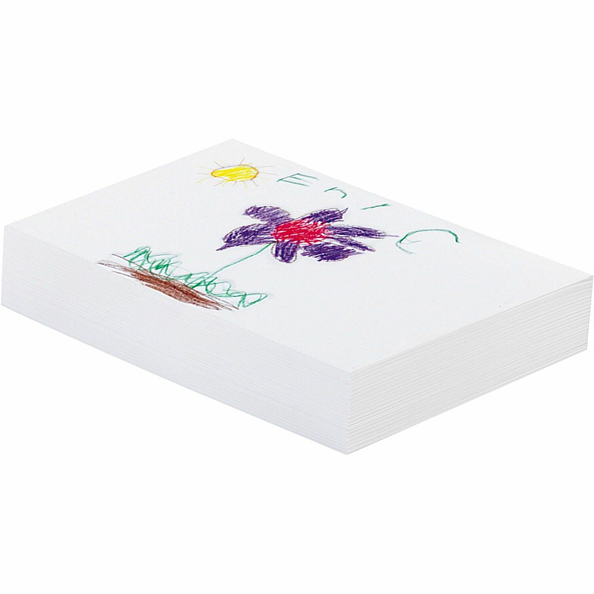 Ecology Recycled Medium-Weight Drawing Paper 500 Sheets - Plain - 12" x 18" Sheet Size - White Paper - Acid-free, Process Chlorine-free - Recycled - 1 Ream (4722)