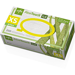 Medline Aloetouch Ice Nitrile Gloves X-Small Size - Latex-free, Textured - For Healthcare Working - 200 / Box (MDS195283) Medline Aloetouch Ice Nitrile Gloves X-Small Size - Latex-free, Textured - For Healthcare Working - 200 / Box (MDS195283)