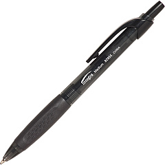 Integra Easy Click Retractable Ballpoint Pen Medium Pen Point - Retractable - Black Ink - Black Barrel - 12 / Dozen (82955)