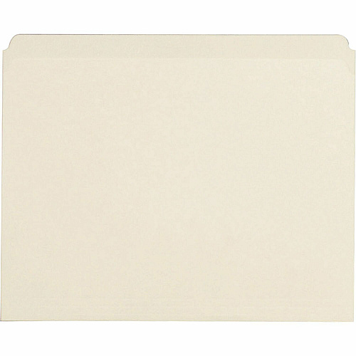 Business Source Straight Tab Cut Letter Recycled Top Tab File Folder 8 1/2" x 11" - 3/4" Expansion - 11 pt. - Manila Paper - Manila - 10% Recycled - 100 / Box (BSN43565)