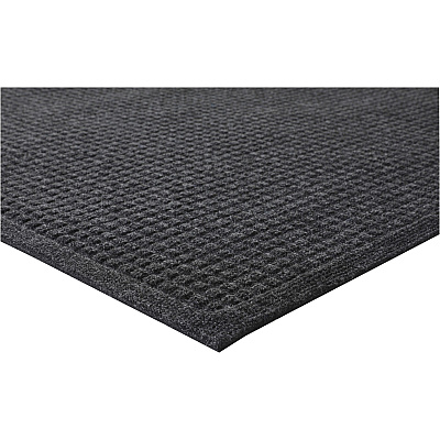 Genuine Joe EcoGuard Indoor Wiper Floor Mats Indoor - 36" Length x 24" Width - Plastic, Rubber - Charcoal Gray - 1 Each (GJO58935)