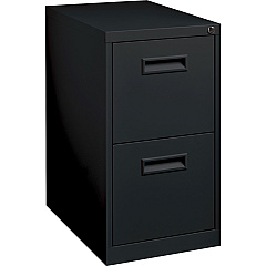 Lorell 22" File/File Mobile File Cabinet with Recessed Pull 15" Width x 22.9" Depth x 28" Height - 2 x Drawer(s) for File - Letter - Security Lock, Ball-bearing Suspension - Black - Powder Coated - Steel - Recycled - 1 Each (LLR67733) Lorell 22" File/File Mobile File Cabinet with Recessed Pull 15" Width x 22.9" Depth x 28" Height - 2 x Drawer(s) for File - Letter - Security Lock, Ball-bearing Suspension - Black - Powder Coated - Steel - Recycled - 1 Each (LLR67733)
