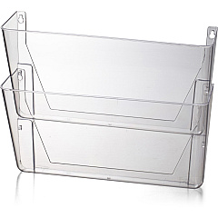 Officemate Mountable Wall File 10.62" Height x 13" Width x 4.12" Depth - Clear - Plastic - 1 Box (21404) Officemate Mountable Wall File 10.62" Height x 13" Width x 4.12" Depth - Clear - Plastic - 1 Box (21404)