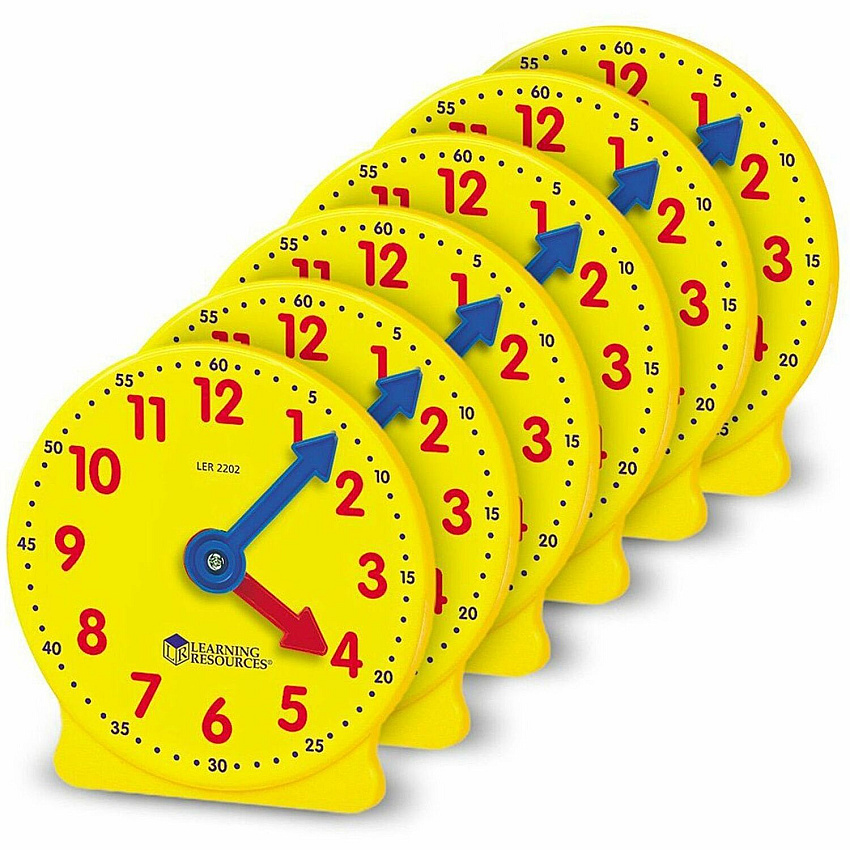 Learning Resources Pre K-4 Learning Clocks Set Learning Clock - Theme/Subject: Learning - 3-9 Year - Multi - 1 Set (LER2202)