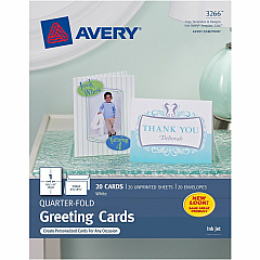Avery Inkjet Print Greeting Card (3266) Avery Inkjet Print Greeting Card (3266)