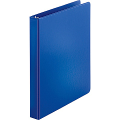 Business Source Basic Round-ring Binder 1" Binder Capacity - Letter - 8 1/2" x 11" Sheet Size - 225 Sheet Capacity - 3 Ring - Fastener: Round Ring - Pocket: Inside Front & Back - Chipboard, Polypropylene - Dark Blue - 12.80 oz - Exposed Rivet,  (BSN09975)