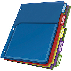 Cardinal® Expanding Pocket Poly Divider 5 x Divider(s) - 5 Tab(s)/Set - 9.8" Divider Width x 11.50" Divider Length - Letter - 8.50" Width x 11" Length - 3 Hole Punched - Translucent Poly Divider - Multicolor Poly Tab(s) - Non-stick, Insertab (84012CB) Cardinal® Expanding Pocket Poly Divider 5 x Divider(s) - 5 Tab(s)/Set - 9.8" Divider Width x 11.50" Divider Length - Letter - 8.50" Width x 11" Length - 3 Hole Punched - Translucent Poly Divider - Multicolor Poly Tab(s) - Non-stick, Insertab (84012CB)