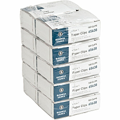 Business Source Paper Clips No. 1 - Silver - Steel - 100/Box - 10 / Pack (BSN65638) Business Source Paper Clips No. 1 - Silver - Steel - 100/Box - 10 / Pack (BSN65638)