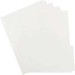 Business Source 3-Ring Plain Tab Indexes 5 Write-on Tab(s) - 5 Tab(s)/Set - 2" Tab Width - 8.5" Divider Width x 11" Divider Length - Letter - 3 Hole Punched - White Divider - 100% Recycled - Mylar Reinforced Edge, Punched - 1 Box (BSN20070) Business Source 3-Ring Plain Tab Indexes 5 Write-on Tab(s) - 5 Tab(s)/Set - 2" Tab Width - 8.5" Divider Width x 11" Divider Length - Letter - 3 Hole Punched - White Divider - 100% Recycled - Mylar Reinforced Edge, Punched - 1 Box (BSN20070)