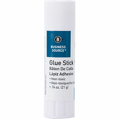 Business Source Glue Stick 0.74 oz - White - 1 Each (BSN15787)