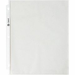 Business Source Economy Weight Sheet Protectors 11" Height x 9" Width x 2 mil Thickness - For Letter 8 1/2" x 11" Sheet - Ring Binder - Rectangular - Semi Clear - Polypropylene - 100 / Pack (BSN74447)
