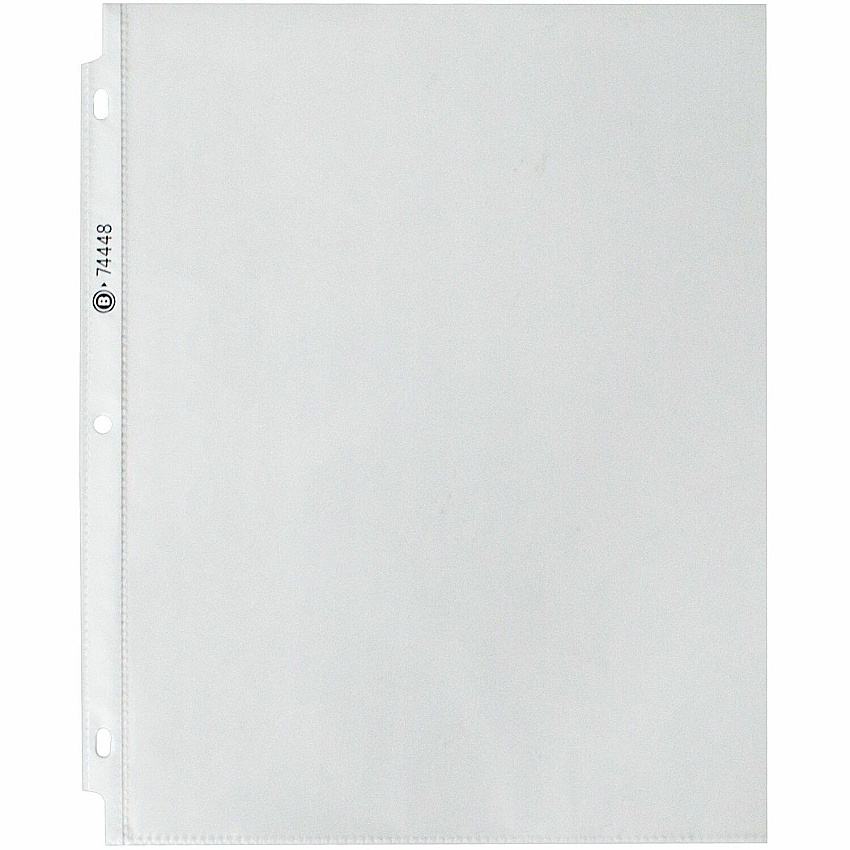 Business Source Economy Weight Sheet Protectors 11" Height x 9" Width x 2 mil Thickness - For Letter 8 1/2" x 11" Sheet - Ring Binder - Rectangular - Semi Clear - Polypropylene - 200 / Box (BSN74448)
