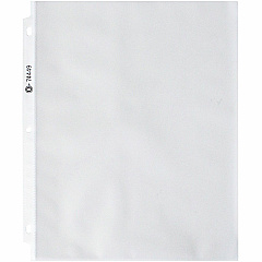 Business Source Nonglare Top-loading Sheet Protectors 11" Height x 9" Width x 3.3 mil Thickness - For Letter 8 1/2" x 11" Sheet - Ring Binder - Rectangular - Clear - Polypropylene - 100 / Box (BSN74449)