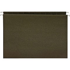 Business Source Letter Recycled Hanging Folder 8 1/2" x 11" - 11 pt. - Green - 100% Recycled - 25 / Box (BSN26528)