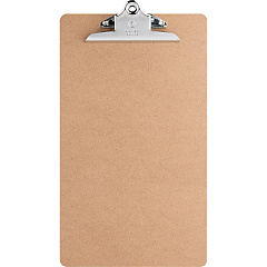 Business Source Hardboard Clipboard 9" x 15 1/2" Sheet Size - Hardboard - Brown - 1 Each (BSN28554) Business Source Hardboard Clipboard 9" x 15 1/2" Sheet Size - Hardboard - Brown - 1 Each (BSN28554)