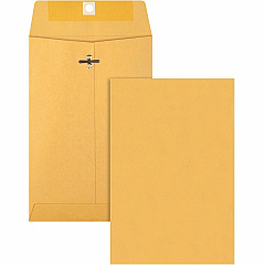 Business Source Heavy-duty Metal Clasp Envelopes Clasp - #55 - 6" Width x 9" Length - 28 lb - Clasp - Kraft - Kraft - 100 / Box (BSN36660)