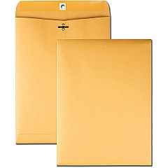 Business Source Heavy-duty Clasp Envelopes Clasp - #63 - 6 1/2" Width x 9 1/2" Length - 28 lb - Clasp - Kraft - Kraft - 100 / Box (BSN36661)