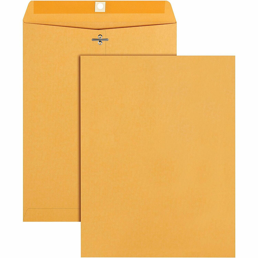 Business Source Heavy-duty Clasp Envelopes Clasp - #93 - 9 1/2" Width x 12 1/2" Length - 28 lb - Clasp - Kraft - Kraft - 100 / Box (BSN36664)