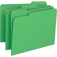 Business Source 1/3 Tab Cut Letter Recycled Top Tab File Folder 8 1/2" x 11" - Top Tab Location - Assorted Tab Position - 11 pt. - 1 Plys - Green - 10% Recycled - 100 / Box (BSN65777) Business Source 1/3 Tab Cut Letter Recycled Top Tab File Folder 8 1/2" x 11" - Top Tab Location - Assorted Tab Position - 11 pt. - 1 Plys - Green - 10% Recycled - 100 / Box (BSN65777)