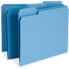 Business Source 1/3 Tab Cut Letter Recycled Top Tab File Folder 8 1/2" x 11" - Top Tab Location - Assorted Tab Position - 11 pt. - 1 Plys - Blue - 10% Recycled - 100 / Box (BSN65779) Business Source 1/3 Tab Cut Letter Recycled Top Tab File Folder 8 1/2" x 11" - Top Tab Location - Assorted Tab Position - 11 pt. - 1 Plys - Blue - 10% Recycled - 100 / Box (BSN65779)