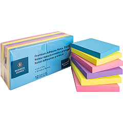 Business Source 3x3 Extreme Colors Adhesive Notes 100 - 3" Flag/Note Width x 3" Flag/Note Length - Square - Assorted - Repositionable, Solvent-free Adhesive - 12 / Pack (BSN36615) Business Source 3x3 Extreme Colors Adhesive Notes 100 - 3" Flag/Note Width x 3" Flag/Note Length - Square - Assorted - Repositionable, Solvent-free Adhesive - 12 / Pack (BSN36615)