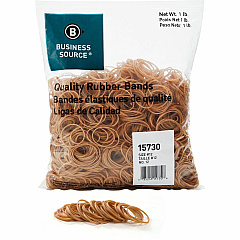Business Source Quality Rubber Bands Size: #12 - 1.8" Length x 0.1" Width - Sustainable - Rubber - Crepe - 2500 / Pack (BSN15730) Business Source Quality Rubber Bands Size: #12 - 1.8" Length x 0.1" Width - Sustainable - Rubber - Crepe - 2500 / Pack (BSN15730)