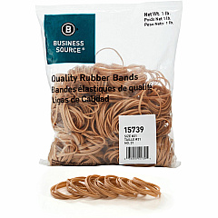 Business Source Quality Rubber Bands Size: #31 - 2.5" Length x 0.1" Width - Sustainable - Rubber - Crepe - 850 / Pack (BSN15739) Business Source Quality Rubber Bands Size: #31 - 2.5" Length x 0.1" Width - Sustainable - Rubber - Crepe - 850 / Pack (BSN15739)