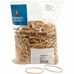 Business Source Quality Rubber Bands Size: #32 - 3" Length x 0.1" Width - Sustainable - Rubber - Crepe - 700 / Pack (BSN15741) Business Source Quality Rubber Bands Size: #32 - 3" Length x 0.1" Width - Sustainable - Rubber - Crepe - 700 / Pack (BSN15741)