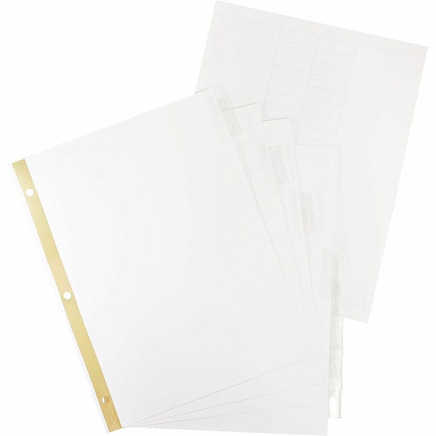 Business Source Tear-resistant Clear Tab Index Dividers 8 Tab(s) - 8.5" Divider Width x 11" Divider Length - Letter - White Divider - Clear Tab(s) - 100% Recycled - Tear Resistant - 1 Set (BSN16479)