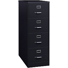 Lorell Fortress Series 26-1/2" Commercial-Grade Vertical File Cabinet 18" Width x 26.5" Depth x 52" Height - 4 x Drawer(s) for File - Legal - Vertical - Lockable, Ball-bearing Suspension, Heavy Duty - Black - Steel - Recycled - 1 Each (LLR60198) Lorell Fortress Series 26-1/2" Commercial-Grade Vertical File Cabinet 18" Width x 26.5" Depth x 52" Height - 4 x Drawer(s) for File - Legal - Vertical - Lockable, Ball-bearing Suspension, Heavy Duty - Black - Steel - Recycled - 1 Each (LLR60198)