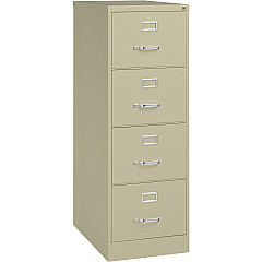 Lorell Fortress Series 26-1/2" Commercial-Grade Vertical File Cabinet 18" Width x 26.5" Depth x 52" Height - 4 x Drawer(s) for File - Legal - Vertical - Lockable, Ball-bearing Suspension, Heavy Duty - Putty - Steel - Recycled - 1 Each (LLR60197) Lorell Fortress Series 26-1/2" Commercial-Grade Vertical File Cabinet 18" Width x 26.5" Depth x 52" Height - 4 x Drawer(s) for File - Legal - Vertical - Lockable, Ball-bearing Suspension, Heavy Duty - Putty - Steel - Recycled - 1 Each (LLR60197)