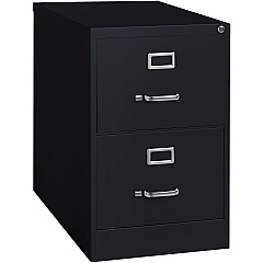 Lorell Fortress Series 26-1/2" Commercial-Grade Vertical File Cabinet 18" Width x 26.5" Depth x 28.4" Height - 2 x Drawer(s) for File - Legal - Vertical - Lockable, Ball-bearing Suspension, Heavy Duty - Black - Steel - Recycled - 1 Each (LLR60661) Lorell Fortress Series 26-1/2" Commercial-Grade Vertical File Cabinet 18" Width x 26.5" Depth x 28.4" Height - 2 x Drawer(s) for File - Legal - Vertical - Lockable, Ball-bearing Suspension, Heavy Duty - Black - Steel - Recycled - 1 Each (LLR60661)