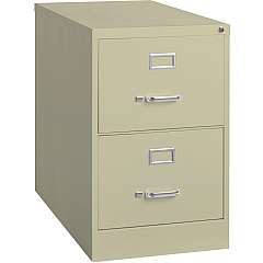 Lorell Fortress Series 26-1/2" Commercial-Grade Vertical File Cabinet 18" Width x 26.5" Depth x 28.4" Height - 2 x Drawer(s) for File - Legal - Vertical - Lockable, Ball-bearing Suspension, Heavy Duty - Putty - Steel - Recycled - 1 Each (LLR60660) Lorell Fortress Series 26-1/2" Commercial-Grade Vertical File Cabinet 18" Width x 26.5" Depth x 28.4" Height - 2 x Drawer(s) for File - Legal - Vertical - Lockable, Ball-bearing Suspension, Heavy Duty - Putty - Steel - Recycled - 1 Each (LLR60660)