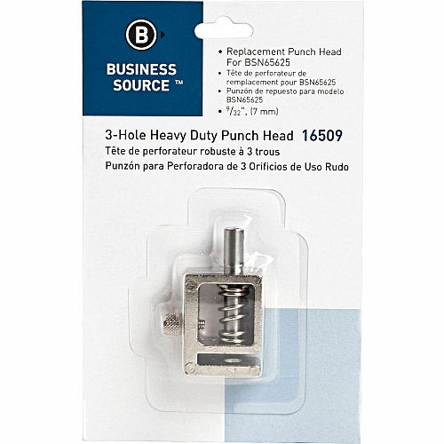 Business Source 9/32" Replacement Punch Head 0.28" - Silver - 1 Each (BSN16509)