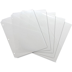 Business Source Poly Binder Pockets 40 x Sheet Capacity - For Letter 8 1/2" x 11" Sheet - 3 x Holes - Rectangular - Clear - Polypropylene - 5 / Pack (BSN32375) Business Source Poly Binder Pockets 40 x Sheet Capacity - For Letter 8 1/2" x 11" Sheet - 3 x Holes - Rectangular - Clear - Polypropylene - 5 / Pack (BSN32375)