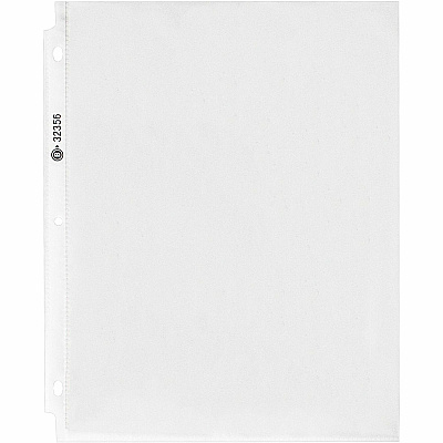 Business Source Nonglare Top-loading Sheet Protectors 11" Height x 9" Width x 2.4 mil Thickness - For Letter 8 1/2" x 11" Sheet - Rectangular - Clear - Polypropylene - 1 Pack (BSN32356)