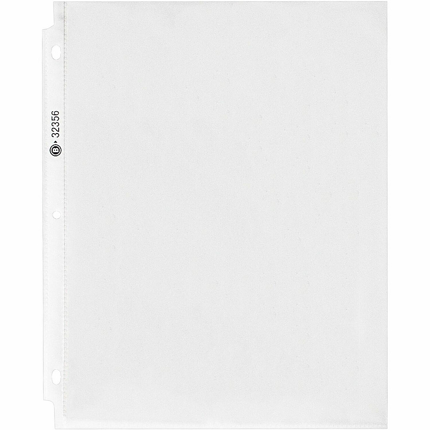 Business Source Nonglare Top-loading Sheet Protectors 11" Height x 9" Width x 2.4 mil Thickness - For Letter 8 1/2" x 11" Sheet - Rectangular - Clear - Polypropylene - 1 Pack (BSN32356)