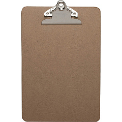 Business Source Mini Clipboard with Standard Metal Clip Standard - 6" x 9" Sheet Size - Hardboard - Brown - 1 Each (BSN16506) Business Source Mini Clipboard with Standard Metal Clip Standard - 6" x 9" Sheet Size - Hardboard - Brown - 1 Each (BSN16506)
