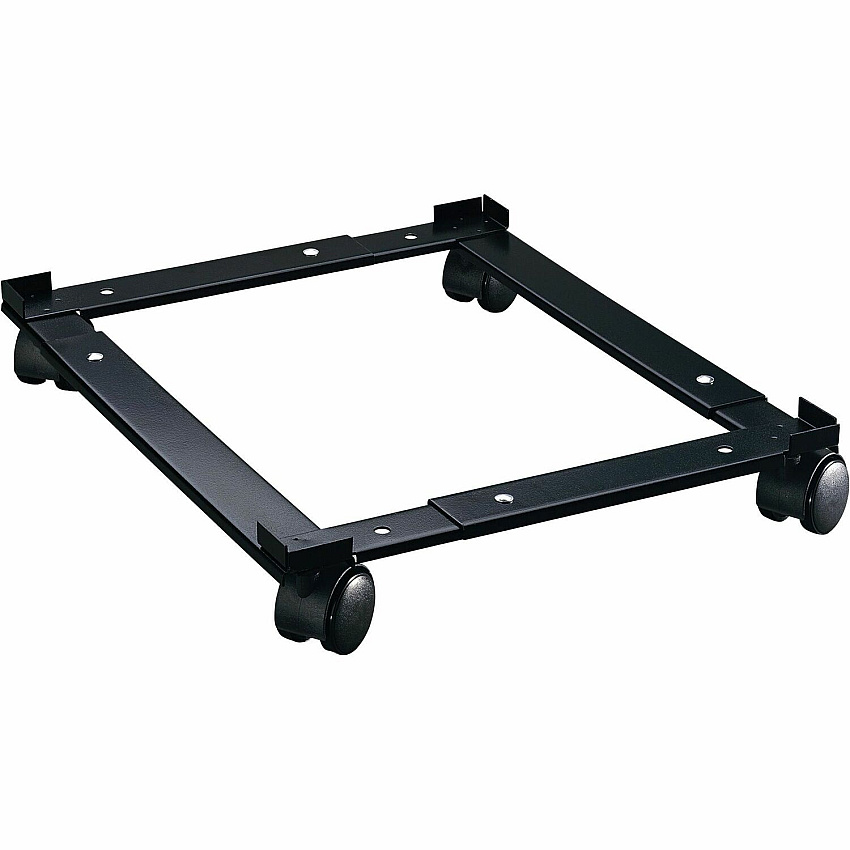 Lorell Commercial-Grade File Caddy 400 lb Load Capacity - 4 Casters - Steel - 16.63" Width x 11.40" Depth x 4" Height - Black - 1 Each (LLR17573)