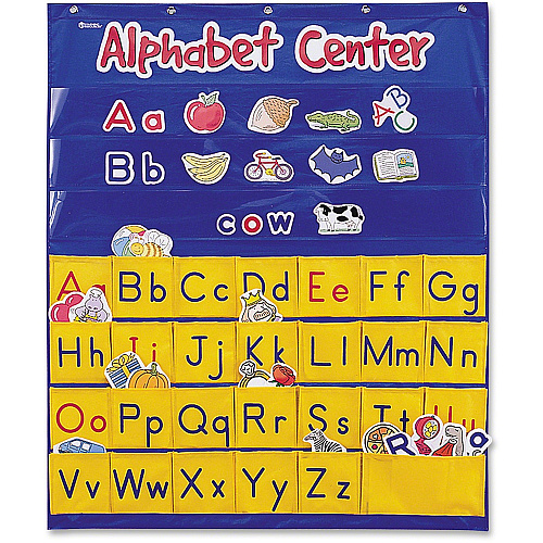 Learning Resources Alphabet Center Pocket Chart Theme/Subject: Learning - Skill Learning: Alphabet, Picture Words, Word Building, Letter Sound, Visual, Uppercase Letters, Lowercase Letters, Vowels, Matching, Spelling, Consonant - 3+ - 1 Each (LER2246)