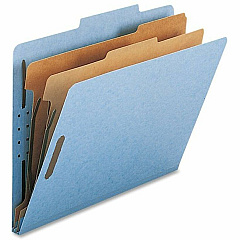 Nature Saver Letter Recycled Classification Folder 8 1/2" x 11" - 2" for Folder - 2 Divider - 25 pt. - Blue - 100% Recycled - 10 / Box (SP17205) Nature Saver Letter Recycled Classification Folder 8 1/2" x 11" - 2" for Folder - 2 Divider - 25 pt. - Blue - 100% Recycled - 10 / Box (SP17205)