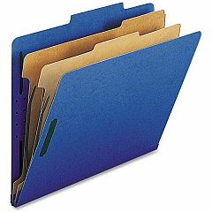 Nature Saver Letter Recycled Classification Folder 8 1/2" x 11" - 2" for Folder - 2 Divider - 25 pt. - Dark Blue - 100% Recycled - 10 / Box (SP17207) Nature Saver Letter Recycled Classification Folder 8 1/2" x 11" - 2" for Folder - 2 Divider - 25 pt. - Dark Blue - 100% Recycled - 10 / Box (SP17207)