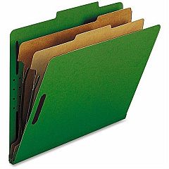 Nature Saver Letter Recycled Classification Folder 8 1/2" x 11" - 2" for Folder - 2 Divider - 25 pt. - Green - 100% Recycled - 10 / Box (SP17208) Nature Saver Letter Recycled Classification Folder 8 1/2" x 11" - 2" for Folder - 2 Divider - 25 pt. - Green - 100% Recycled - 10 / Box (SP17208)