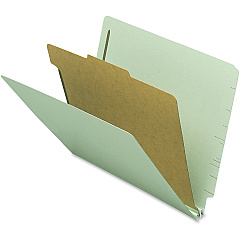 Nature Saver Letter Recycled Classification Folder 8 1/2" x 11" - 2 Fastener - 2" for Folder - 1 Divider - 25 pt. - Gray/Green - 100% Recycled - 10 / Box (SP17251) Nature Saver Letter Recycled Classification Folder 8 1/2" x 11" - 2 Fastener - 2" for Folder - 1 Divider - 25 pt. - Gray/Green - 100% Recycled - 10 / Box (SP17251)