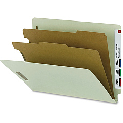 Nature Saver Letter Recycled Classification Folder 8 1/2" x 11" - 2 Fastener - 2" for Folder - 2 Divider - 25 pt. - Gray - 100% Recycled - 10 / Box (SP17252) Nature Saver Letter Recycled Classification Folder 8 1/2" x 11" - 2 Fastener - 2" for Folder - 2 Divider - 25 pt. - Gray - 100% Recycled - 10 / Box (SP17252)