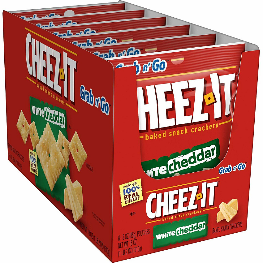 Cheez-It Cheez-It Baked Snack Crackers White Cheddar - 15 oz - 6 / Box (31533)