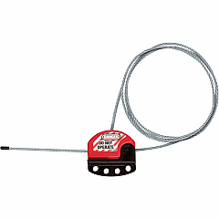 Master Lock Adjustable Cable Lockout 6 ft Dia) Cable - Black, Red - Plastic - 1 Each (S806) Master Lock Adjustable Cable Lockout 6 ft Dia) Cable - Black, Red - Plastic - 1 Each (S806)