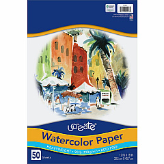 UCreate Watercolor Paper 12" x 18" - 90 lb Basis Weight - Vellum - Sustainable Forestry Initiative (SFI) - Acid-free - White - 1 Pack (4927) UCreate Watercolor Paper 12" x 18" - 90 lb Basis Weight - Vellum - Sustainable Forestry Initiative (SFI) - Acid-free - White - 1 Pack (4927)